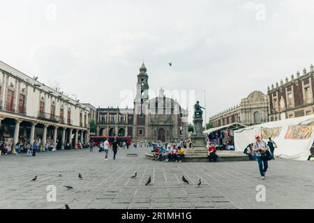 CITTÀ DEL MESSICO, MESSICO - maggio 2023cThe Chiesa di Santo Domingo e la sua piazza, chiamato anche Santo Domingo. Foto di alta qualità Foto Stock