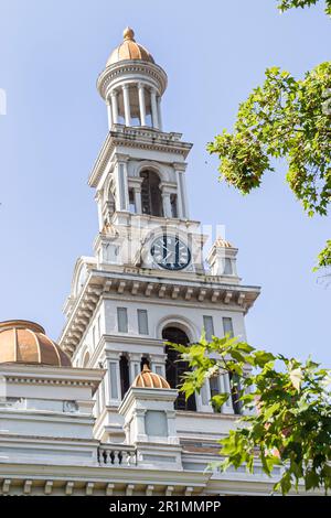 Sevierville Tennessee, Tribunale della contea di Sevier, edificio storico cupola cupola campanile orologio, Foto Stock