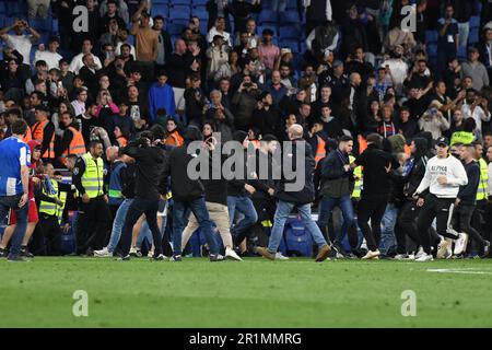 Barcellona, Spagna. 14th maggio, 2023. BARCELLONA, SPAGNA - 14 MAGGIO: La Liga Santander incontro tra FC Barcelona ed Espanyol allo stadio RCDE il 14 maggio 2023 a Barcellona, Spagna. (Foto di Sara Aribó/PxImages) Credit: PX Images/Alamy Live News Foto Stock