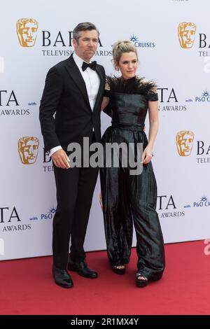 Londra, Regno Unito. 14th maggio, 2023. LONDRA, REGNO UNITO - 14 MAGGIO 2023: Patrick Brammall e Harriet Dyer partecipano ai BAFTA Television Awards con P&o Cruises al Royal Festival Hall di Londra, Regno Unito, il May14, 2023. (Foto di Wiktor Szymanowicz/NurPhoto) Credit: NurPhoto SRL/Alamy Live News Foto Stock