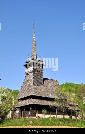 Chiesa di legno di Oleksandrivka - questa è una foto di un monumento in Ucraina - Fotografia di Rbrechk Foto Stock