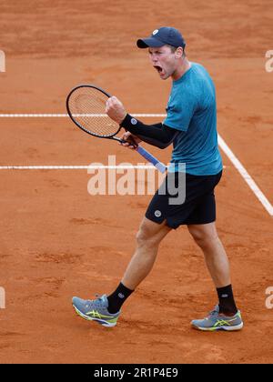 Dominik Koepfer di Germania in azione durante il TK Sparta Prague Open 2023 ATP Challenger tennis tour a Praga, Repubblica Ceca, 13 maggio 2023. (CTK pH Foto Stock