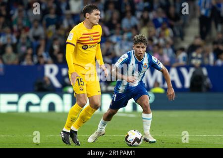 Cornella, Spagna. 14th maggio, 2023. CORNELLA, SPAGNA - MAGGIO 14: .Andreas Christensen del FC Barcelona durante la partita la Liga tra RCD Espanyol e FC Barcelona allo Stadio RCDE il 14 Maggio 2023 a Cornella, Spagna (Credit Image: © Gerard Franco/DAX via ZUMA Press Wire) SOLO PER USO EDITORIALE! Non per USO commerciale! Foto Stock