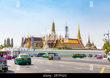 Palazzo reale, Grand Palace, Wat Phra Kaeo, Tempio del Buddha di Smeraldo, Bangkok, Thailandia, Asia Foto Stock