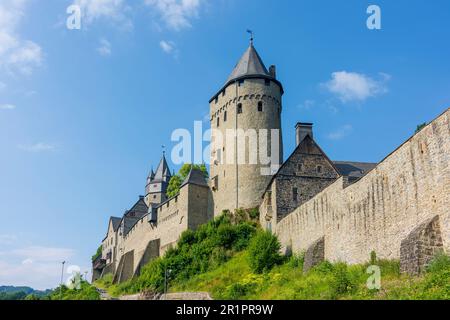 Altena, Castello di Burg Altena a Sauerland, Renania settentrionale-Vestfalia, Germania Foto Stock