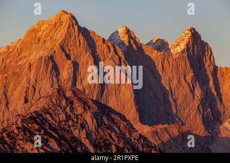 Vista da Roßbrand a Hoher Dachstein, Monti Dachstein, Salisburgo, Austria Foto Stock