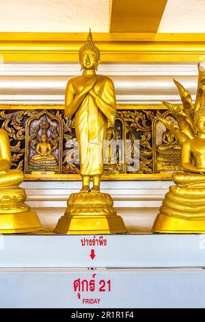 Statua di Buddha per ogni giorno della settimana, Venerdì, Wat Saket, Tempio della montagna d'oro, Wat Saket Ratcha Wora Maha Wihan, Bangkok, Thailandia, Asia Foto Stock