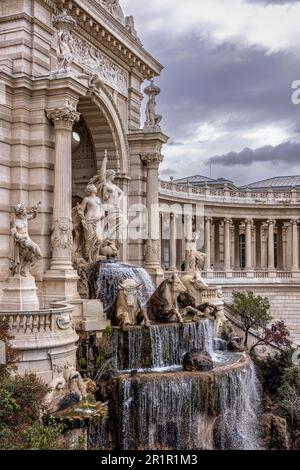 Palais Longchamp nel Parco Longchamp, Marsiglia, Provenza-Alpi-Costa Azzurra, Francia, Foto Stock