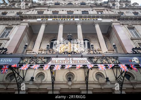 Londra - Maggio 2023: His Majesty'a Theatre su Haymarket nel West End di Londra Foto Stock