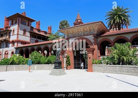 Flagler College, St Augustine, Florida, Stati Uniti, st augustine, saint augustine, strada, città vecchia, città, strada, strade, turisti, attrazioni Foto Stock