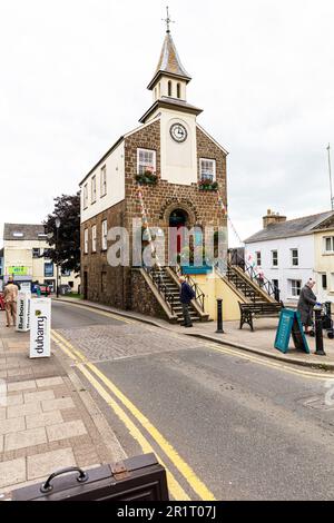 Narberth, Pembrokeshire, Galles, Regno Unito, Narberth Town, città, città, Narberth centro, strada, strada, Municipio, centro, negozi, shopping, Galles, Foto Stock