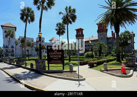 Lightner Museum, St Augustine, Florida, Stati Uniti, st augustine, saint augustine, strada, città vecchia, città, strada, strade, turisti, attrazioni Foto Stock