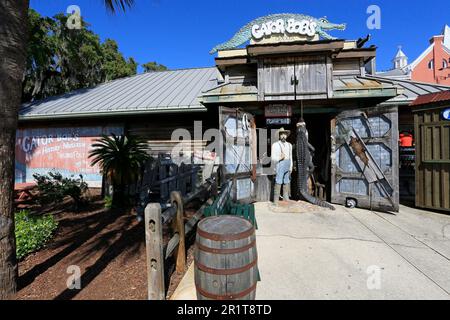 Gator Bobs, St. Augustine, Florida, Stati Uniti, st augustine, saint augustine, strada, città vecchia, città, strada, strade, turisti, attrazioni Foto Stock