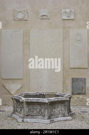 Fontana-serbatoio, 19th ° secolo (?). Provenienza sconosciuta. Museo Archeologico di Carmo. Lisbona, Portogallo. Foto Stock