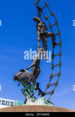 American Merchant Marine Memorial, Port of Los Angeles, San Pedro, California meridionale, USA Foto Stock