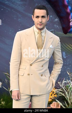 Londra, Regno Unito. 15th maggio, 2023. Jonah Hauer-King partecipa alla Premiere britannica della reinventiva dal vivo della Sirenetta, a Odeon Luxe, Leicester Square, Londra. Data immagine: Lunedì 15 maggio 2023. Il credito fotografico dovrebbe essere Credit: Matt Crossick/Alamy Live News Foto Stock