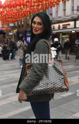 Jonathan Sothcott e Jeanine Sothcott arrivano per pranzo con Tom Parker Bowles a Chungdam Soho Foto Stock