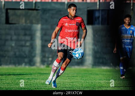 Pelotas, Brasile. 15th maggio, 2023. RS - PELOTAS - 14/05/2023 - BRASILEIRO D 2023, BRASILE DE PELOTAS X SAOJOSEENSE - Guilherme Belea giocatore del Brasile de Pelotas durante una partita contro Saojoseense allo stadio Bento Mendes de Freitas per il campionato brasiliano D 2023. Foto: Volmer Perez/AGIF/Sipa USA Credit: Sipa USA/Alamy Live News Foto Stock