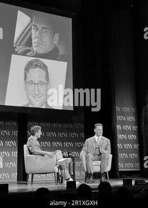 92NY, New York, USA, 13 maggio 2023 - Josh Horowitz e John cena prendono parte a una conversazione per Fast X alla 92nd Street Y di New York il 15 maggio 2023. Foto: Giada Papini Rampelotto/EuropaNewswire Foto Stock