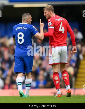 13 maggio 2023 - Chelsea contro Nottingham Forest - Premier League - Stamford Bridge. Mateo Kovacic di Chelsea durante la partita della Premier League a Stamford Bridge, Londra. Foto : Mark Pain / Alamy Live News Foto Stock