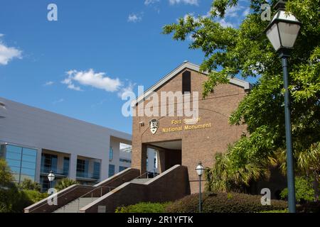 Fort Sumter Visitor Education Center, Charleston, South Carolina Foto Stock