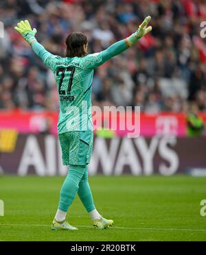 Portiere Yann Sommer FC Bayern Monaco FCB (27) gesto, gesti, Allianz Arena, Monaco, Bayern, Germania Foto Stock