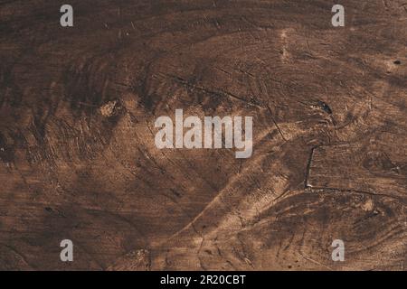 La tessitura del legno lavorato. Tessitura dettagliata del tronco di un albero caduto o di un ceppo. Un modello per il progetto con spazio da copiare. Foto di alta qualità Foto Stock