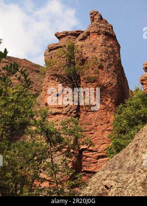 Rocce di Belogradchik (Provincia di Vidin, Bulgaria) Foto Stock