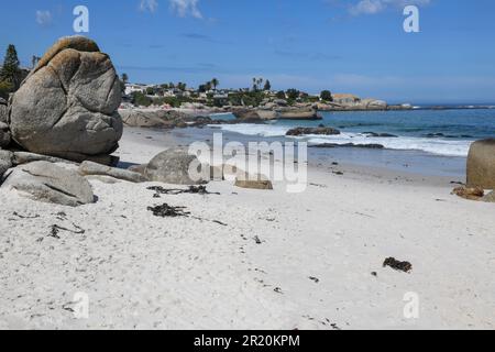 Vista sulla spiaggia di Clifton vicino a Città del Capo in Sud Africa Foto Stock