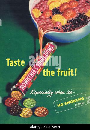 Rowntrees Gomme di vino Pubblicità c1950s. Foto di Hector Archive Foto Stock