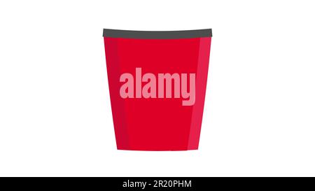 Illustrazione vettoriale con benna popcorn da schizzo. Snack al cinema. Fast food disegnato a mano. Poster del tempo del film. Illustrazione Vettoriale