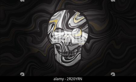 Illustrazione Vettore Cranio Illustrazione Vettoriale