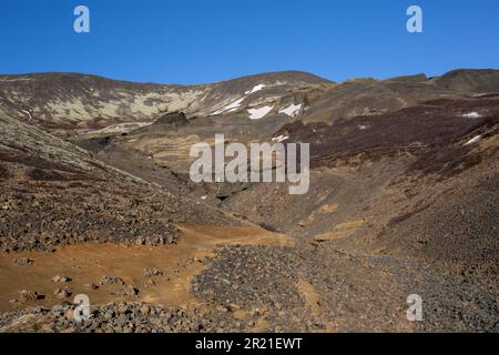 Laugarvatnshellar, Islanda, casa nella roccia Foto Stock