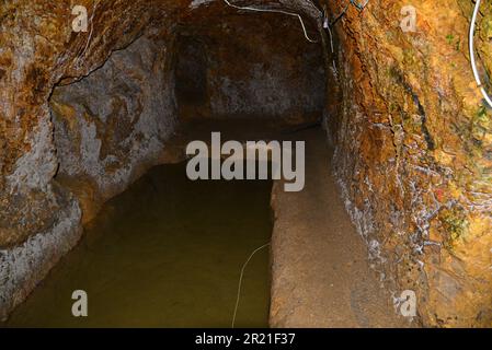 Città sotterranea di Aydintepe a Bayburt, Turchia Foto Stock