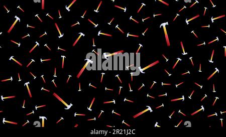 Icona martello ripetizione senza giunture, disegno strumento ripetizione senza giunture. Illustrazione Vettoriale