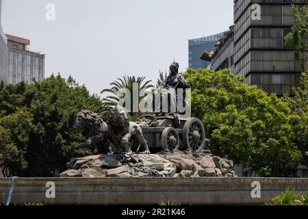 Città del Messico, Messico, 07 maggio 2023: Fuente de Cibeles è una replica di Madrid Foto Stock