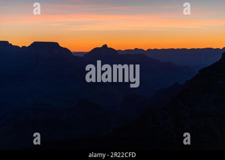 Alba al Grand Canyon National Park Arizona Foto Stock