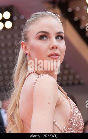 La principessa Maria Carolina De Bourbon des Deux Siciles partecipa al Red Carpet di apertura e alla Jeanne du Barry Premiere nell'ambito del Festival del Cinema di Cannes 76th che si terrà a Cannes il 16 maggio 2023. Foto di Aurore Marechal/ABACAPRESS.COM Foto Stock