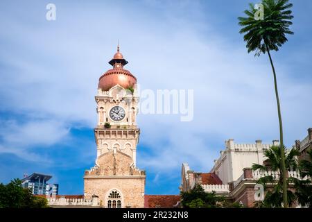 Kuala Lumpur, Malesia, 1st 2023 maggio: La Torre dell'Orologio presso il Sultan Abdul Samad Building a Kuala Lumpur, Malesia. Foto Stock