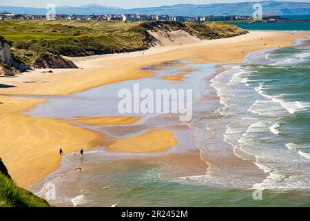 Whiterocks Beach, Portrush, County Antrim, Irlanda del Nord Foto Stock