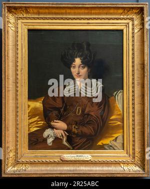 Parigi, Francia - 05 13 2023: Museo del Louvre. Ritratto di Madame Marie Marcotte dipinto da Jean-Auguste-Dominique Ingres Foto Stock