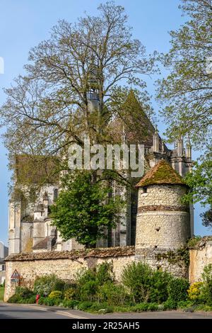 Abbazia di Saint-Germer-de-Fly | Abbaye de Saint-Germer-de-Fly avec sa chapelle et son abbatiale Foto Stock