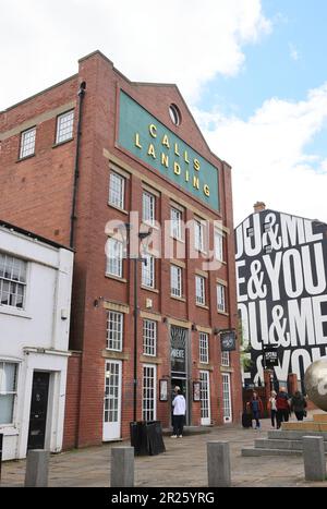 Edifici nell'area chiamate nel centro della città di Leeds, West Yorkshire, Regno Unito Foto Stock