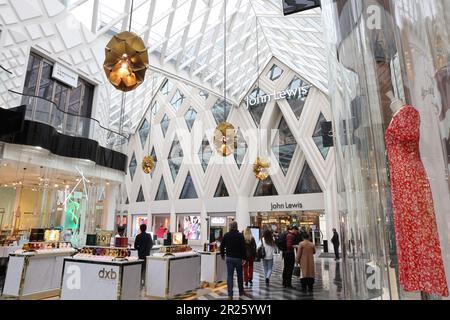 Victoria Gate, che con lo storico Victoria Quarter forma il più grande centro commerciale e ricreativo dell'Inghilterra settentrionale, a Leeds, Regno Unito Foto Stock