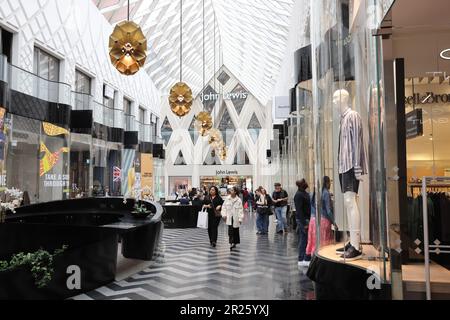 Victoria Gate, che con lo storico Victoria Quarter forma il più grande centro commerciale e ricreativo dell'Inghilterra settentrionale, a Leeds, Regno Unito Foto Stock