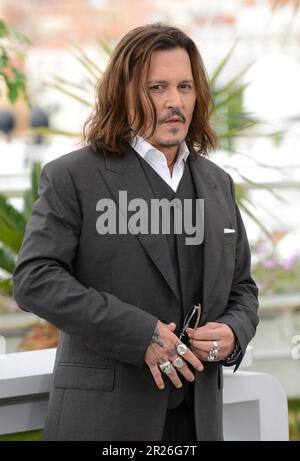 17 maggio 2023, CANNES, Francia: CANNES, FRANCIA - 17 MAGGIO: Johnny Depp partecipa alla fotocall ''Jeanne du Barry'' al 76th° festival annuale del cinema di Cannes al Palais des Festivals il 17 maggio 2023 a Cannes, Francia. (Credit Image: © Frederick Injimbert/ZUMA Press Wire) SOLO PER USO EDITORIALE! Non per USO commerciale! Foto Stock