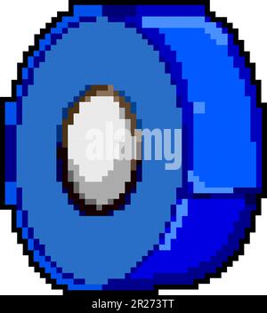 disegno vettoriale pixel art del nastro adesivo Illustrazione Vettoriale