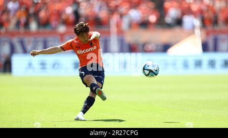 Saitama, Giappone. 3rd maggio, 2023. Masaya Shibayama di Omiya Ardija durante la partita della Lega 2023 J2 tra il 0-1 FC Machida Zelvia di Omiya Ardija al NACK5° stadio di Omiya a Saitama, Giappone, 3 maggio 2023. Credit: Kenzaburo Matsuoka/AFLO/Alamy Live News Foto Stock