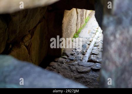 Antica tomba di Ishibutai Foto Stock