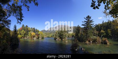 Lago Akan-ko, colori autunnali Foto Stock